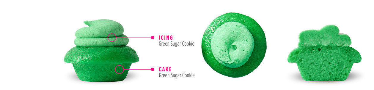 Green Sugar Cookie Cupcake