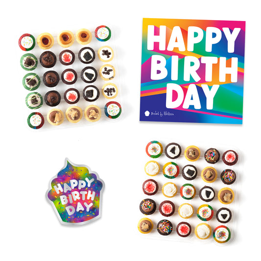 Groovy Birthday Essentials Gift Box 50-Pack & Birthday Card