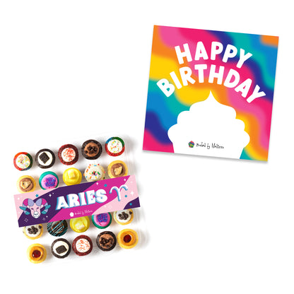 Birthday Gift Box 25-Pack w/ Zodiac Cupcakes
