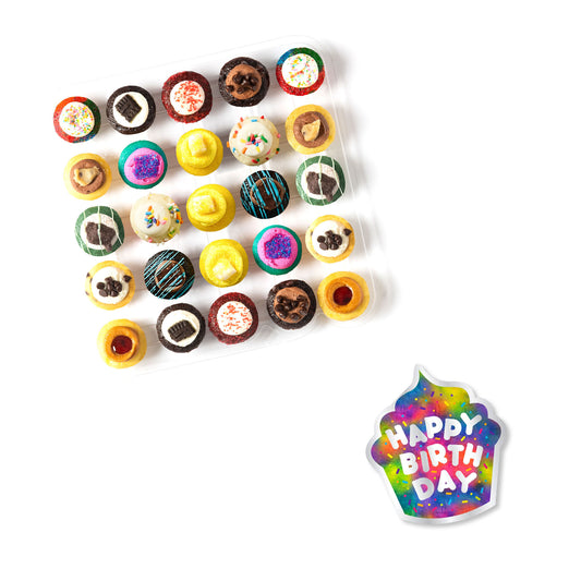 Happy Birthday Cupcakes & Card 25-Pack