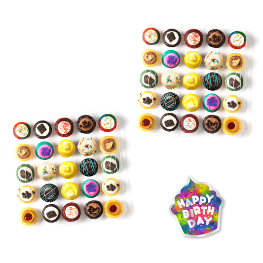 Happy Birthday Cupcakes & Card 50-Pack
