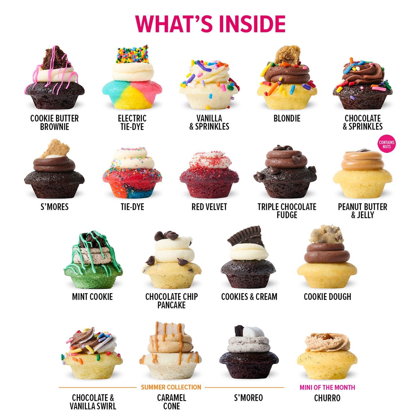 All The Flavors Cupcakes 100-Pack