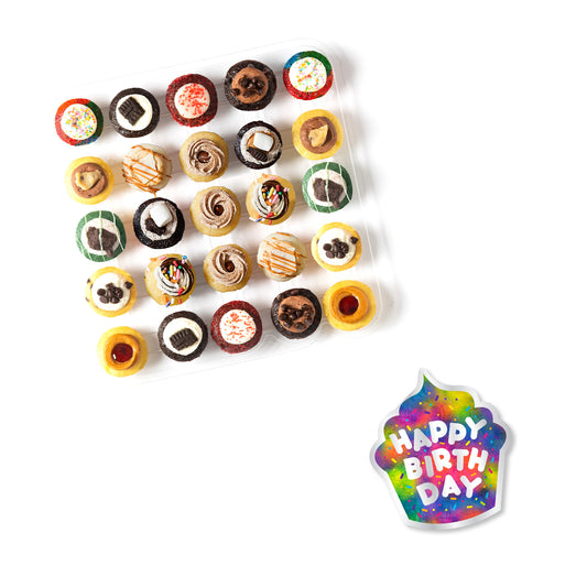 Happy Birthday Cupcakes & Card 25-Pack