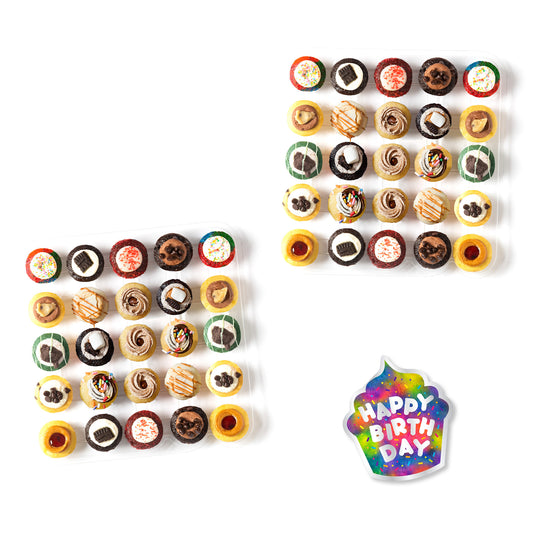 Happy Birthday Cupcakes & Card 50-Pack