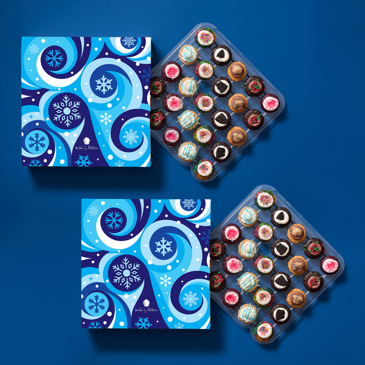 Holiday Gift Box 25-Pack w/ Gluten-Free Cupcakes (Bundle of 2)