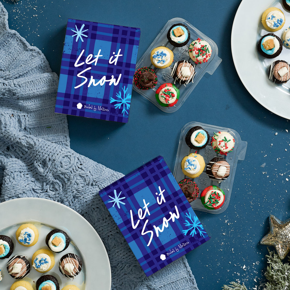 Let it Snow Cupcakes 6-Pack (Bundle of 4)