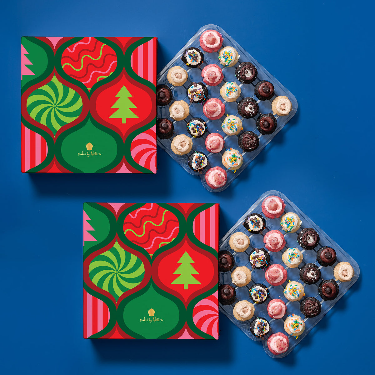 Christmas Gift Box 25-Pack w/ Vegan Cupcakes (Bundle of 2)