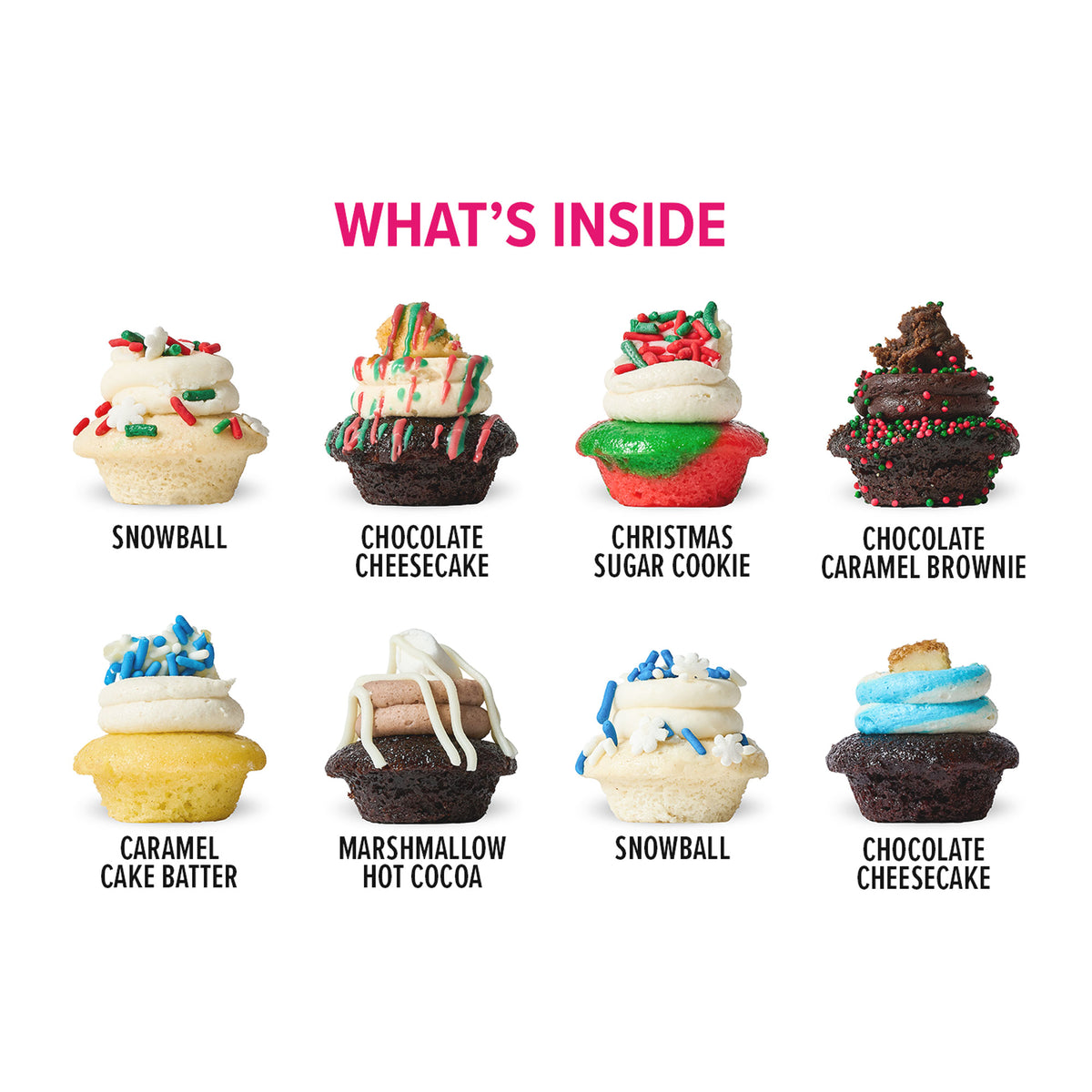 Chrismukkah Cupcakes 50-Pack