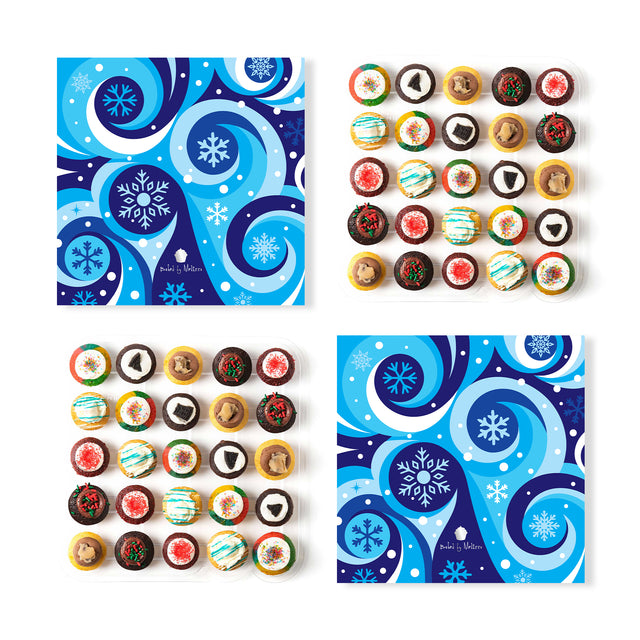 Holiday Gift Box 25-Pack w/ Gluten-Free Cupcakes (Bundle of 2)