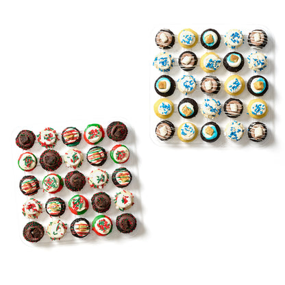 Chrismukkah Cupcakes 50-Pack