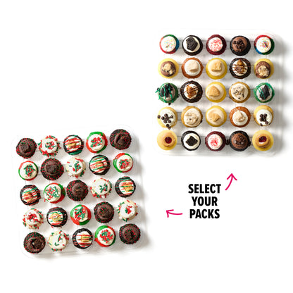 Holiday Mix & Match Cupcakes 50-Pack