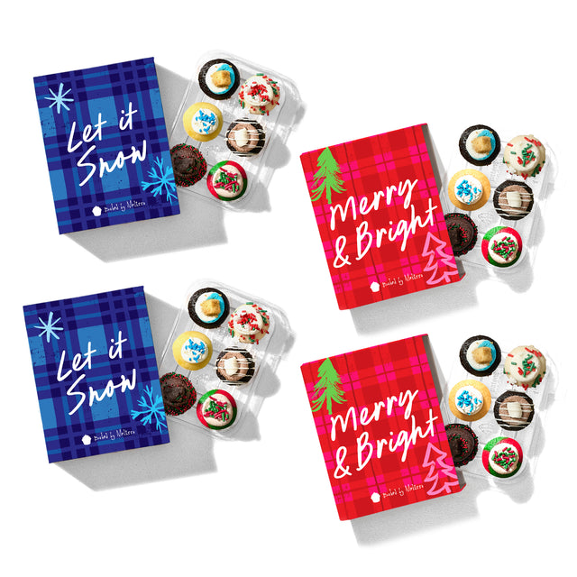 Stocking Stuffers Cupcakes 6-Pack (Bundle of 4)