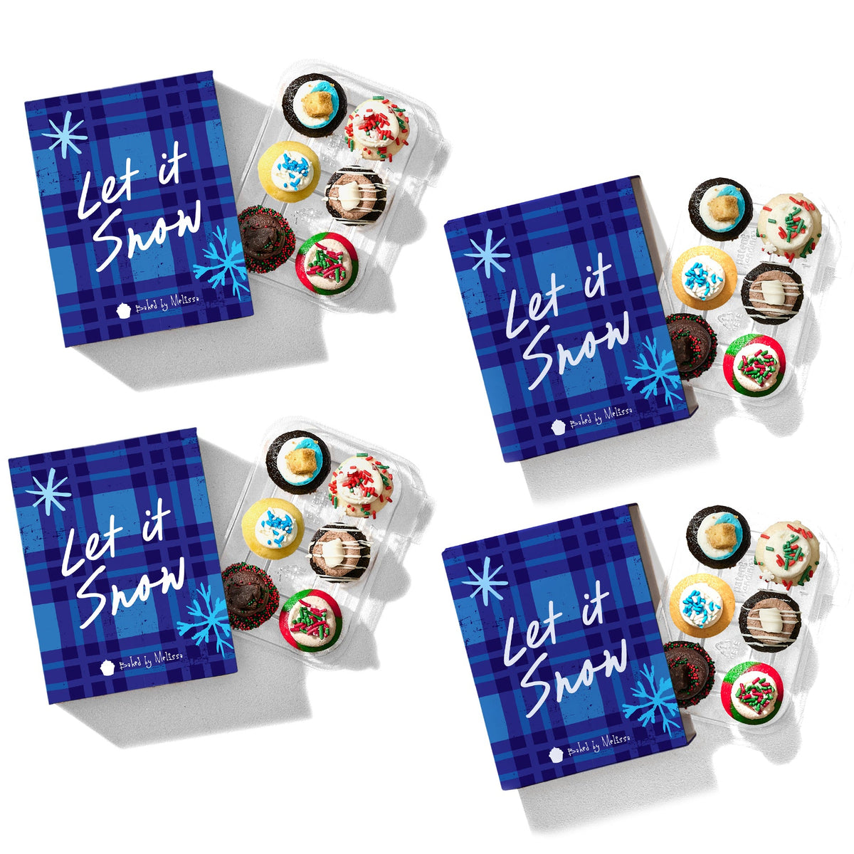 Let it Snow Cupcakes 6-Pack (Bundle of 4)