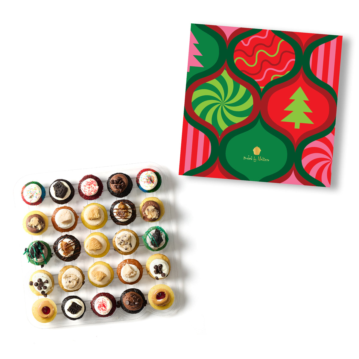 Christmas Gift Box w/ Latest & Greatest Cupcakes 25-Pack