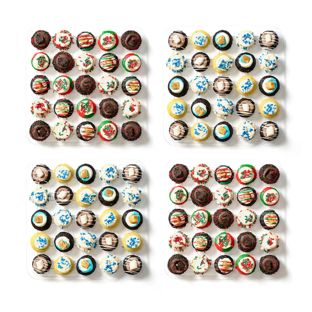 Chrismukkah Cupcakes 100-Pack