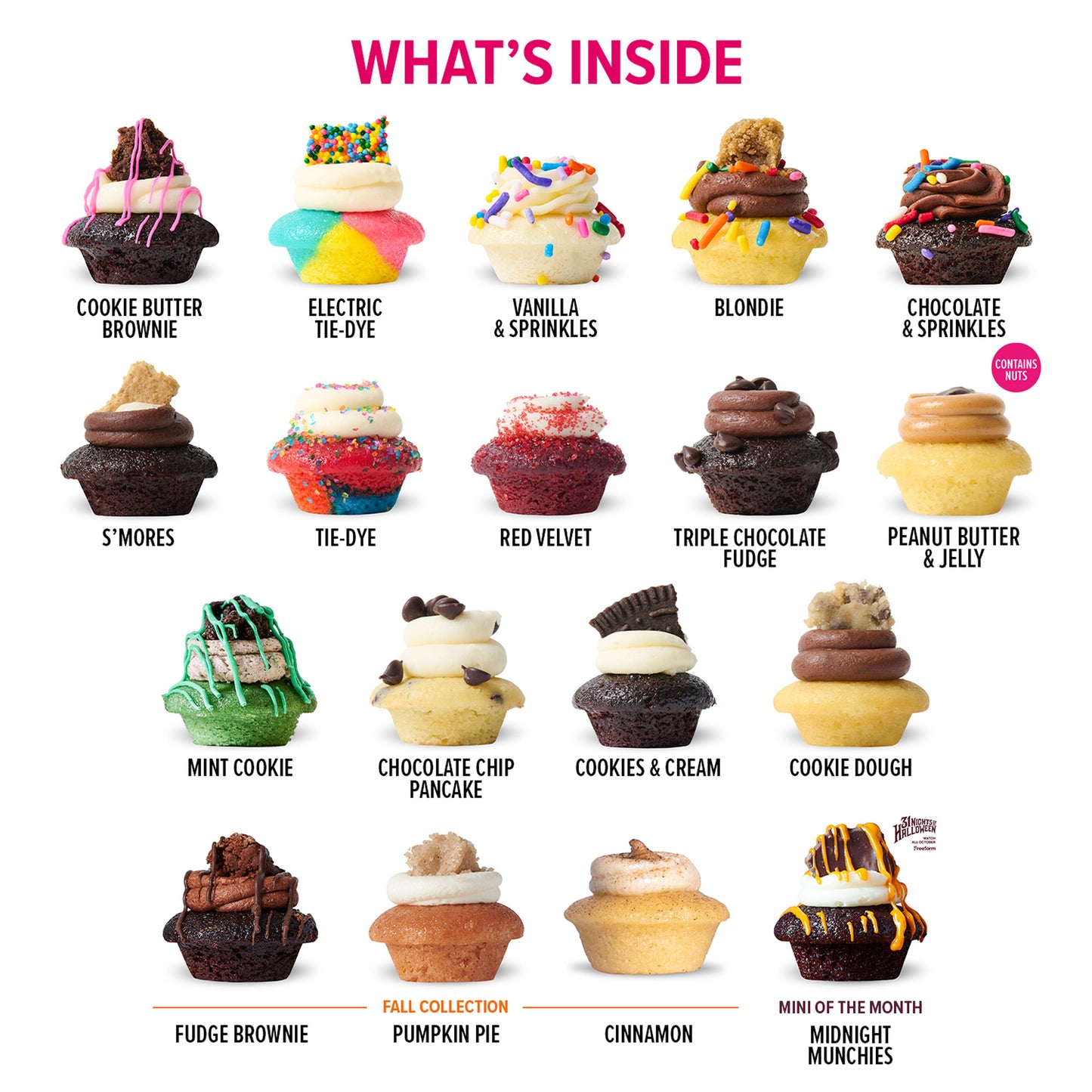 All The Flavors Cupcakes 100-Pack