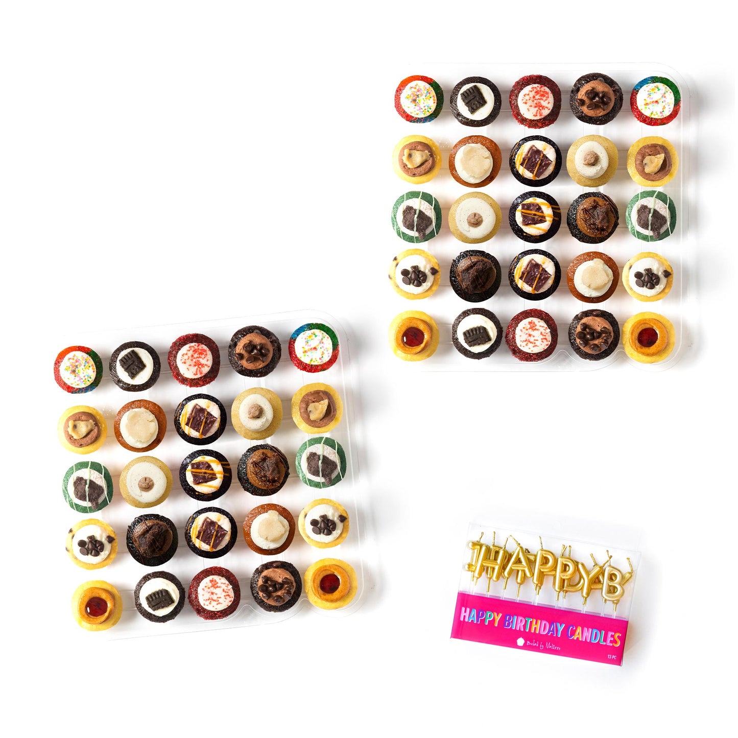 Happy Birthday Cupcakes & Candles 50-Pack