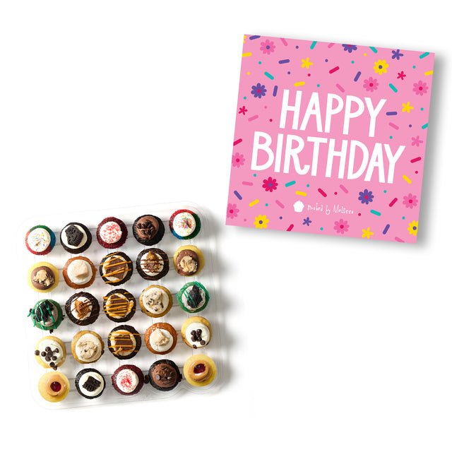Pink Birthday Gift Box 25-Pack w/ Latest & Greatest Cupcakes
