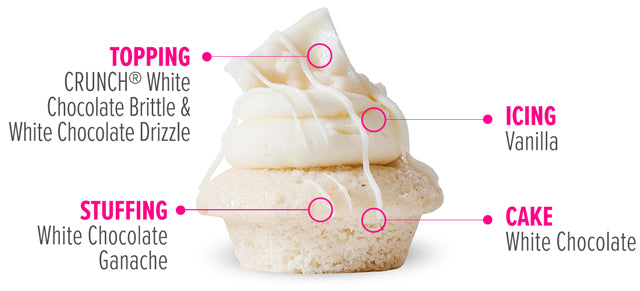 CRUNCH® White Chocolate Bar Cupcake