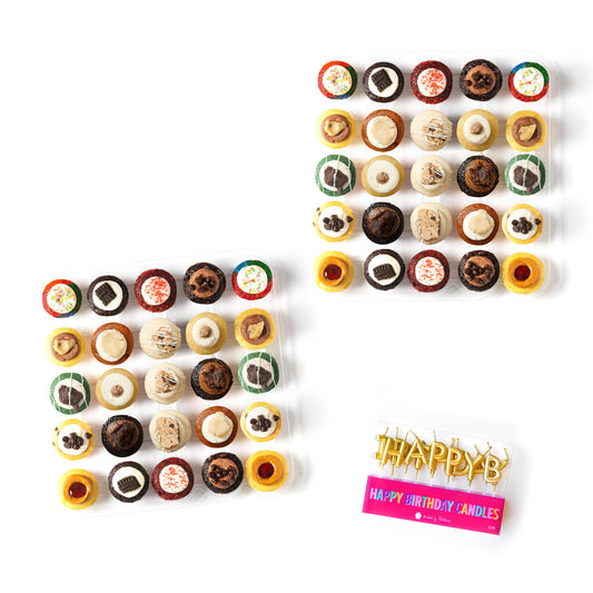 Happy Birthday Cupcakes & Candles 50-Pack