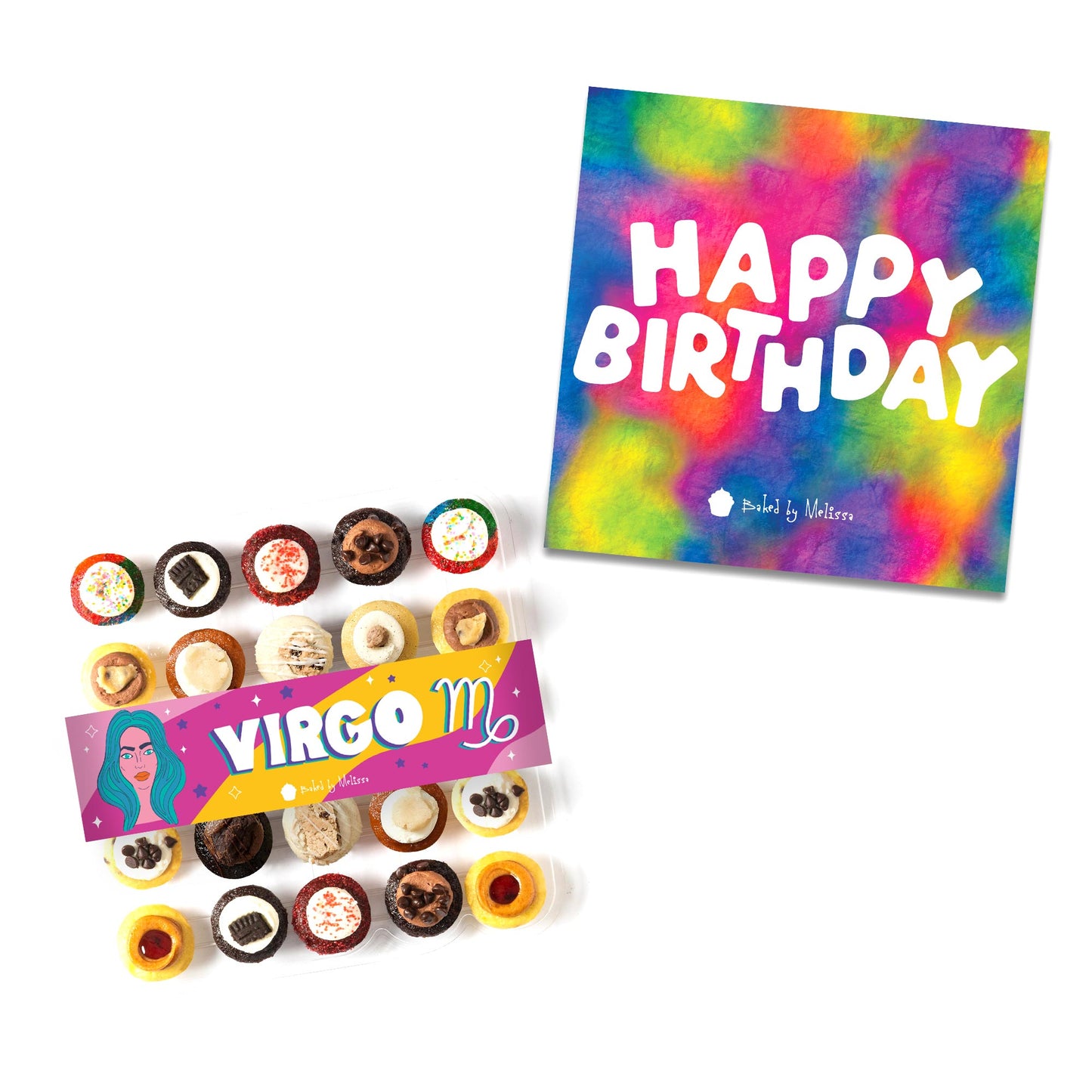 Birthday Gift Box 25-Pack w/ Zodiac Cupcakes