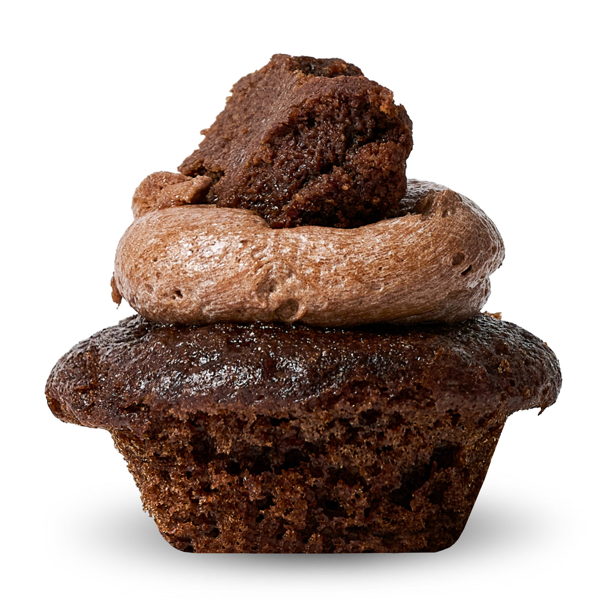 Gluten-Free Fudgy Brownie Cupcake