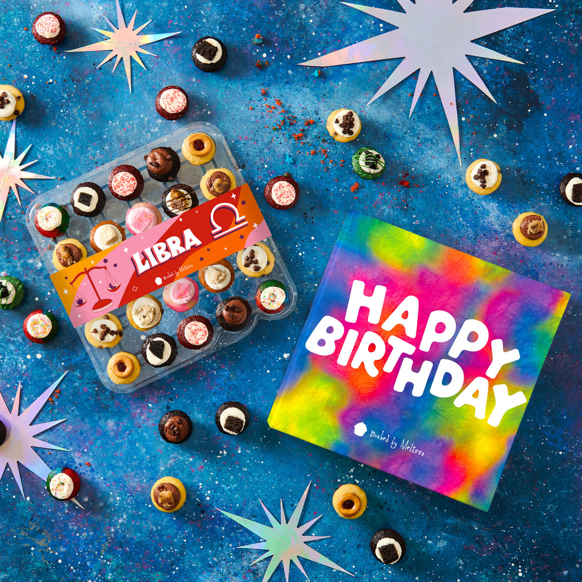 Birthday Gift Box 25-Pack w/ Zodiac Cupcakes