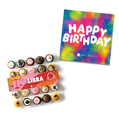 Birthday Gift Box 25-Pack w/ Zodiac Cupcakes