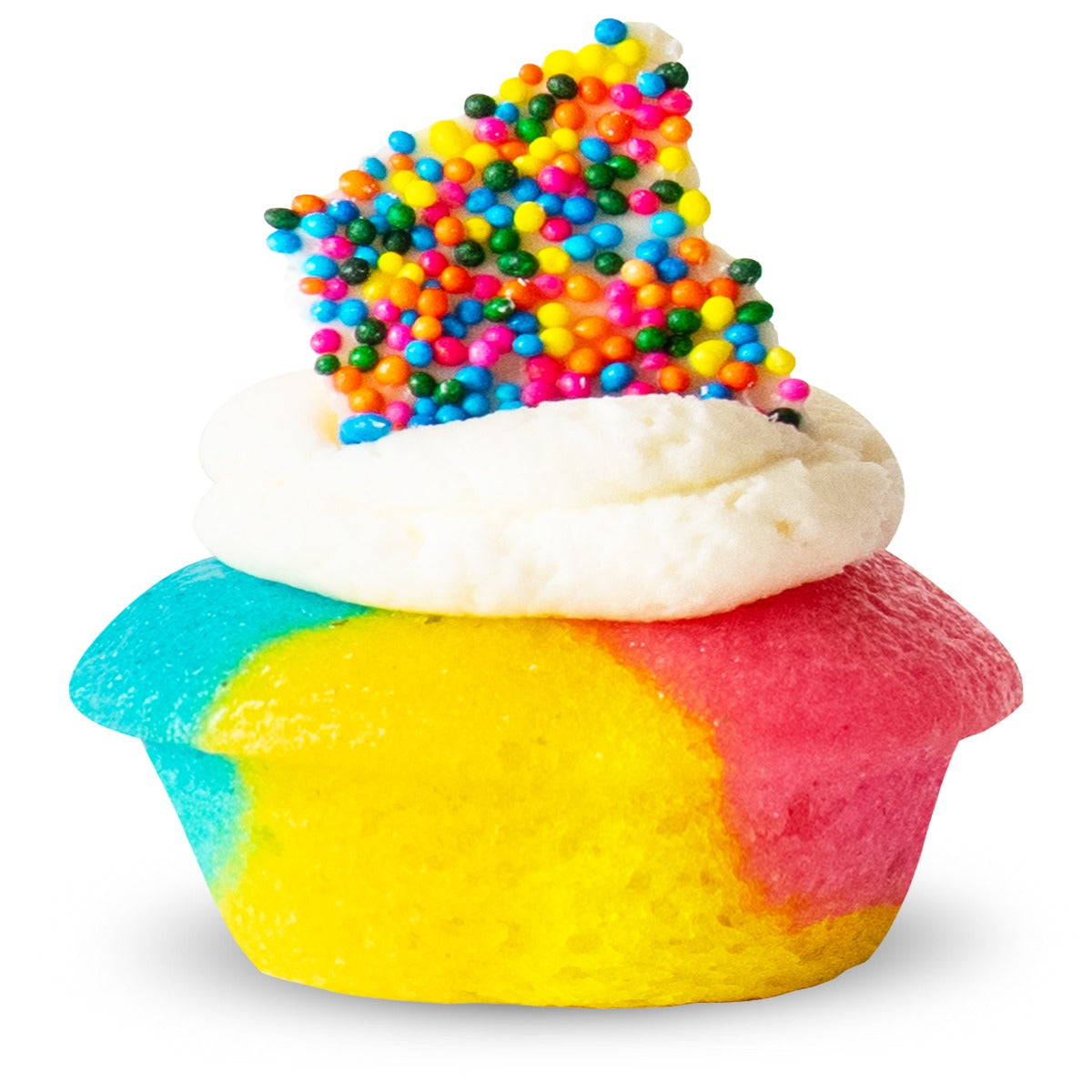 Electric Tie-Dye Cupcake
