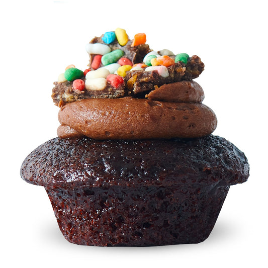 Chocolate Caramel Pretzel Cupcake