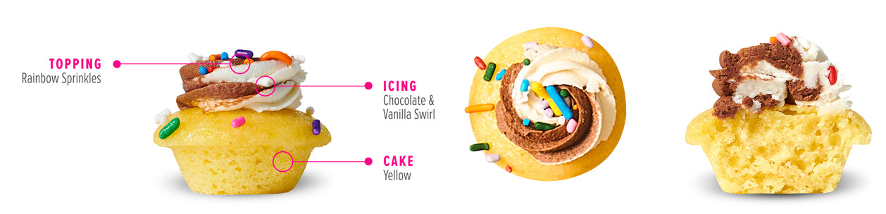 Chocolate & Vanilla Swirl Cupcake
