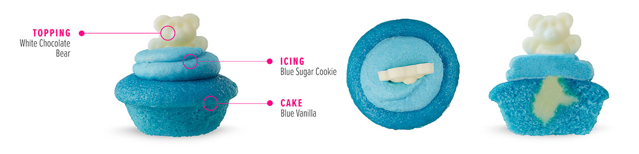 Baby Boy Blue Sugar Cookie Cupcake