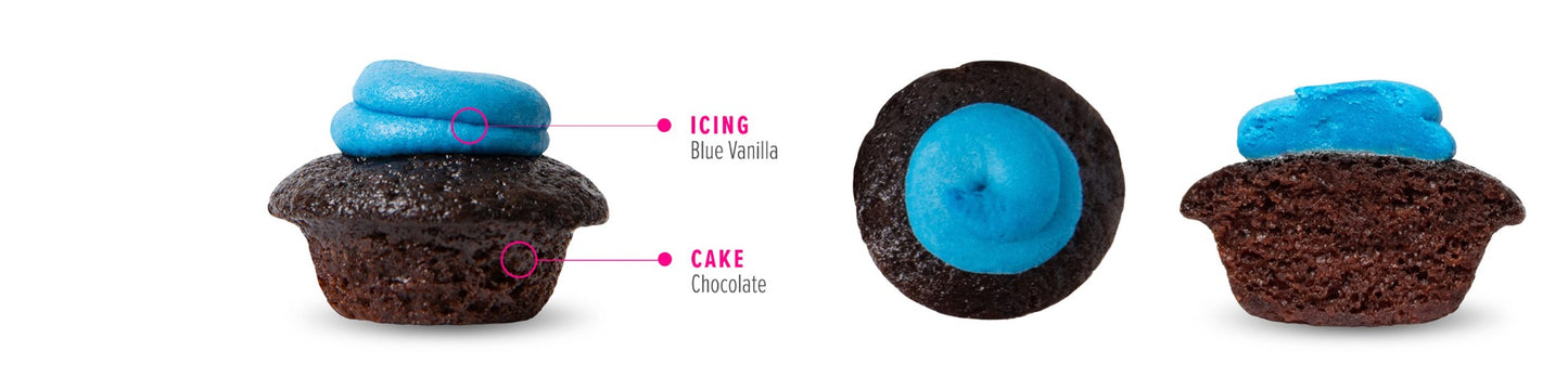 Blue Chocolate Cupcake