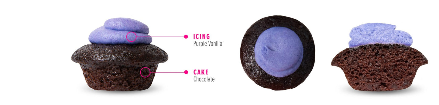 Purple Chocolate Cupcake