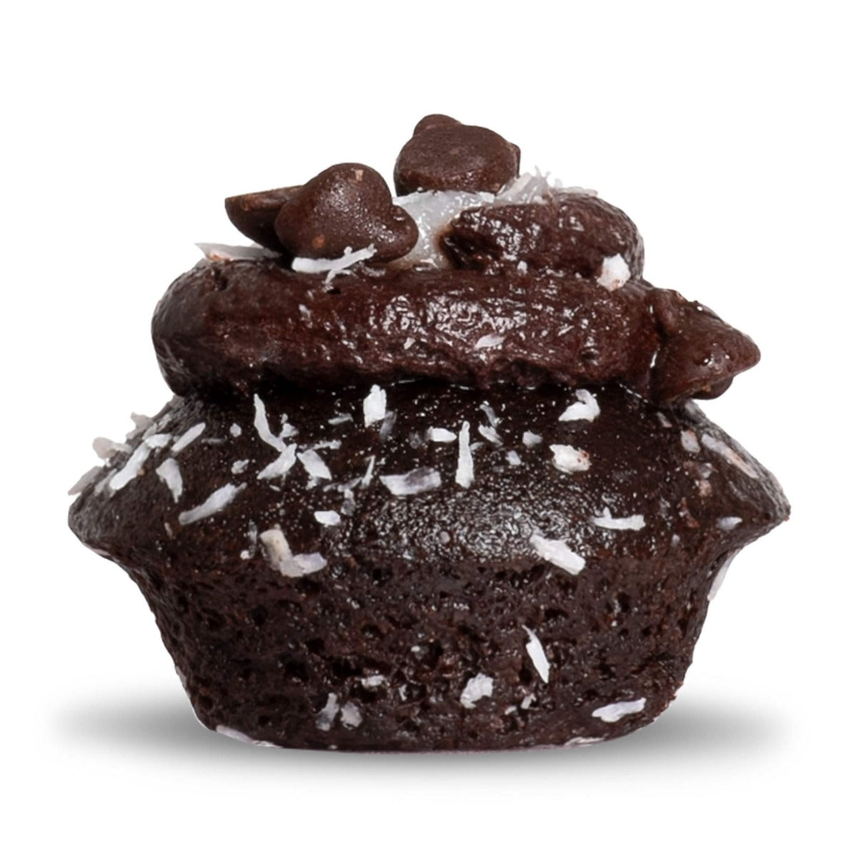 Vegan Dark Chocolate Coconut Cupcake