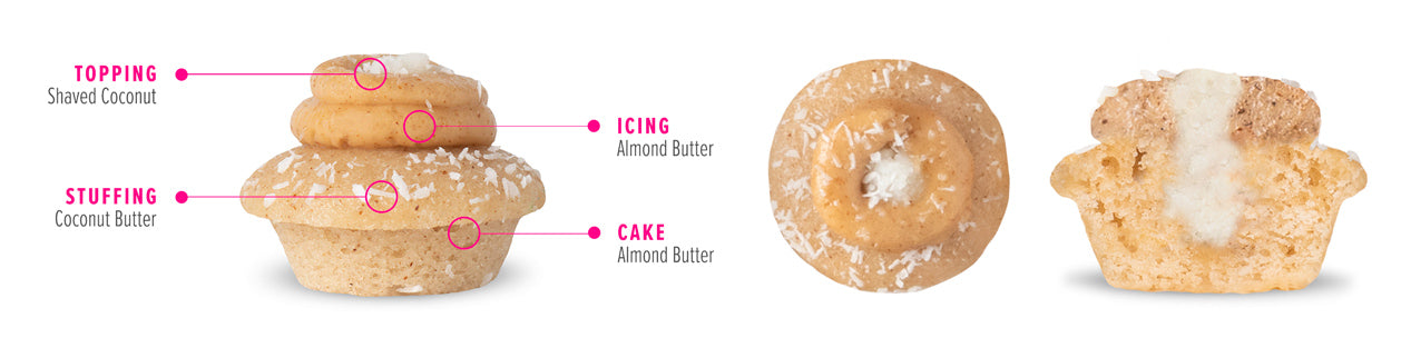 Coconut Almond Butter Cupcake