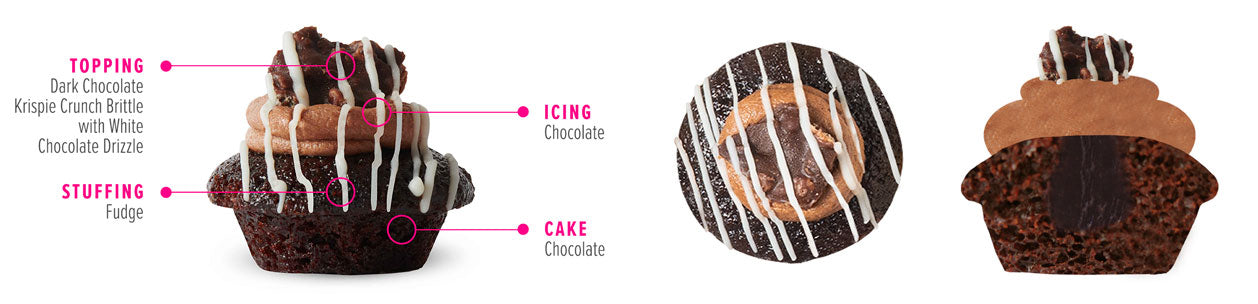 Chocolate Candy Crunch Cupcake