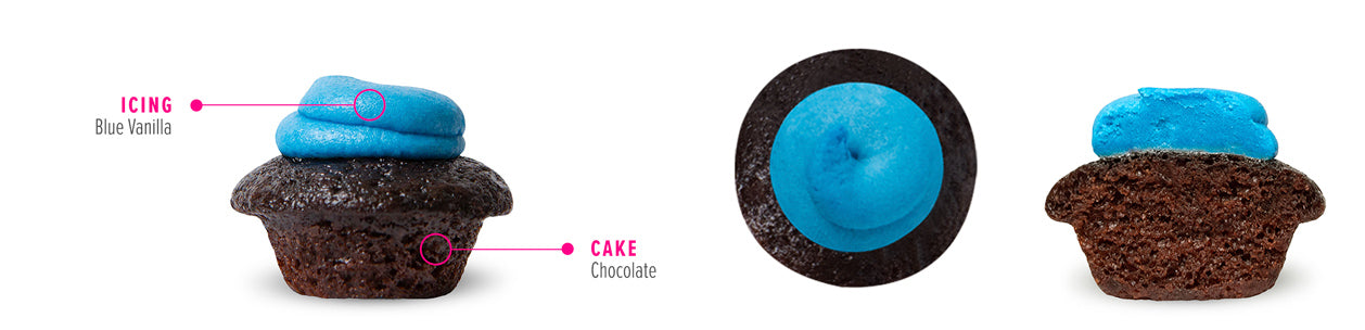 Weight Watchers Blue Chocolate Cupcake