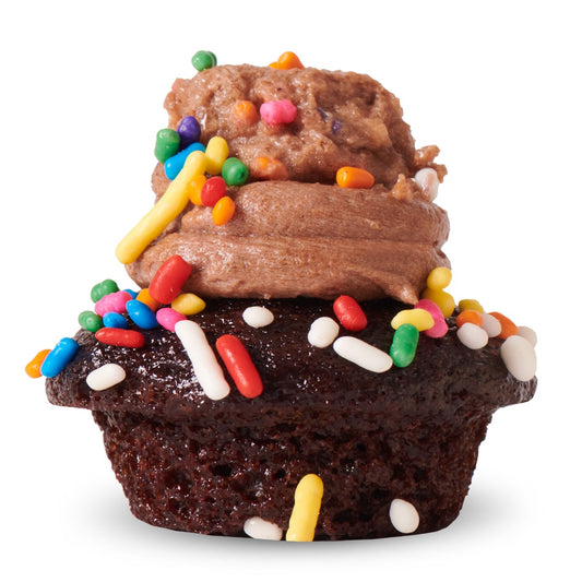 Chocolate Cookie Dough Cupcake
