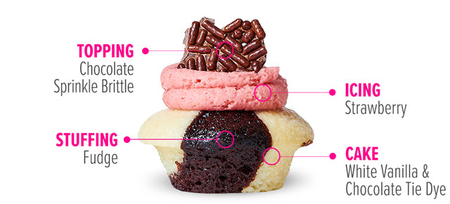 Neapolitan Cupcake