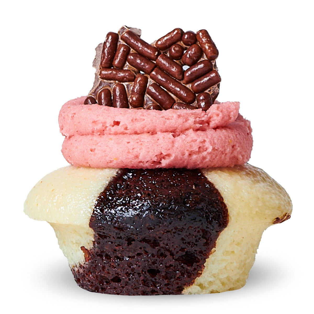 Neapolitan Cupcake