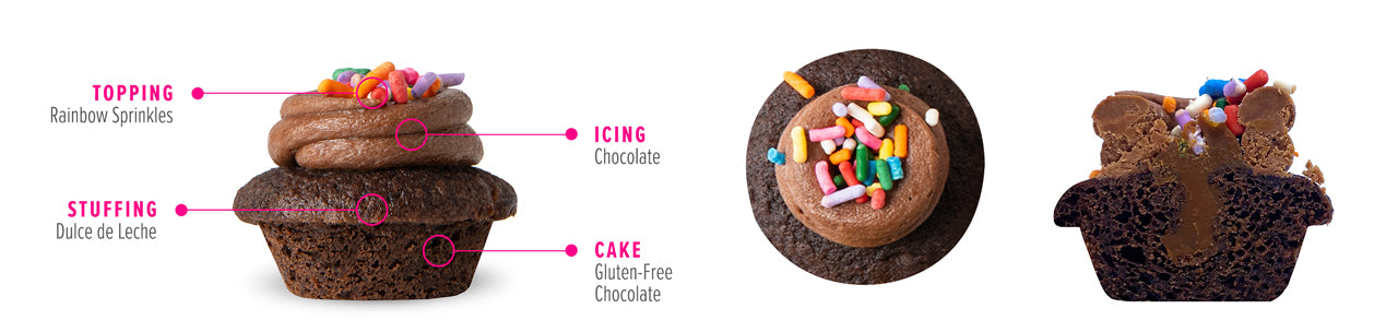 Gluten Free Chocolate Caramel Cupcake