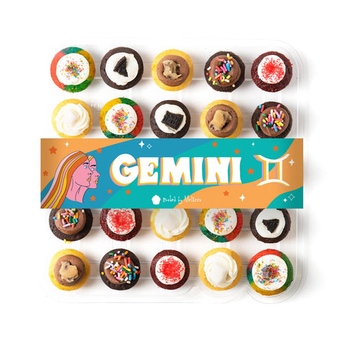 Image of the GEMINI CUPCAKES 25-PACK cupcake assortment