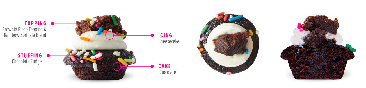 Brownie Cheesecake Cupcake