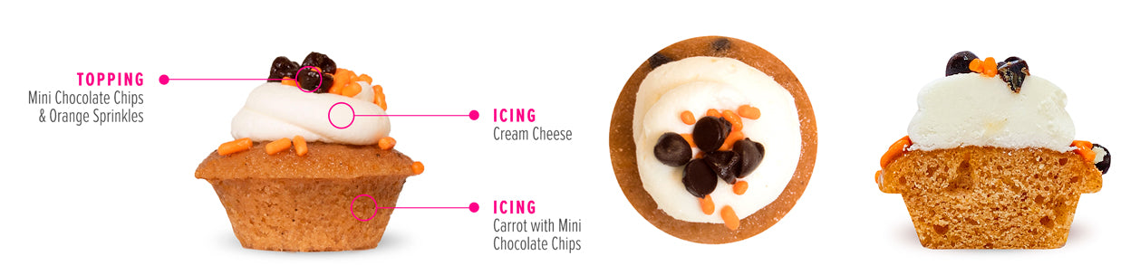 Chocolate Chip Carrot Cake Cupcake