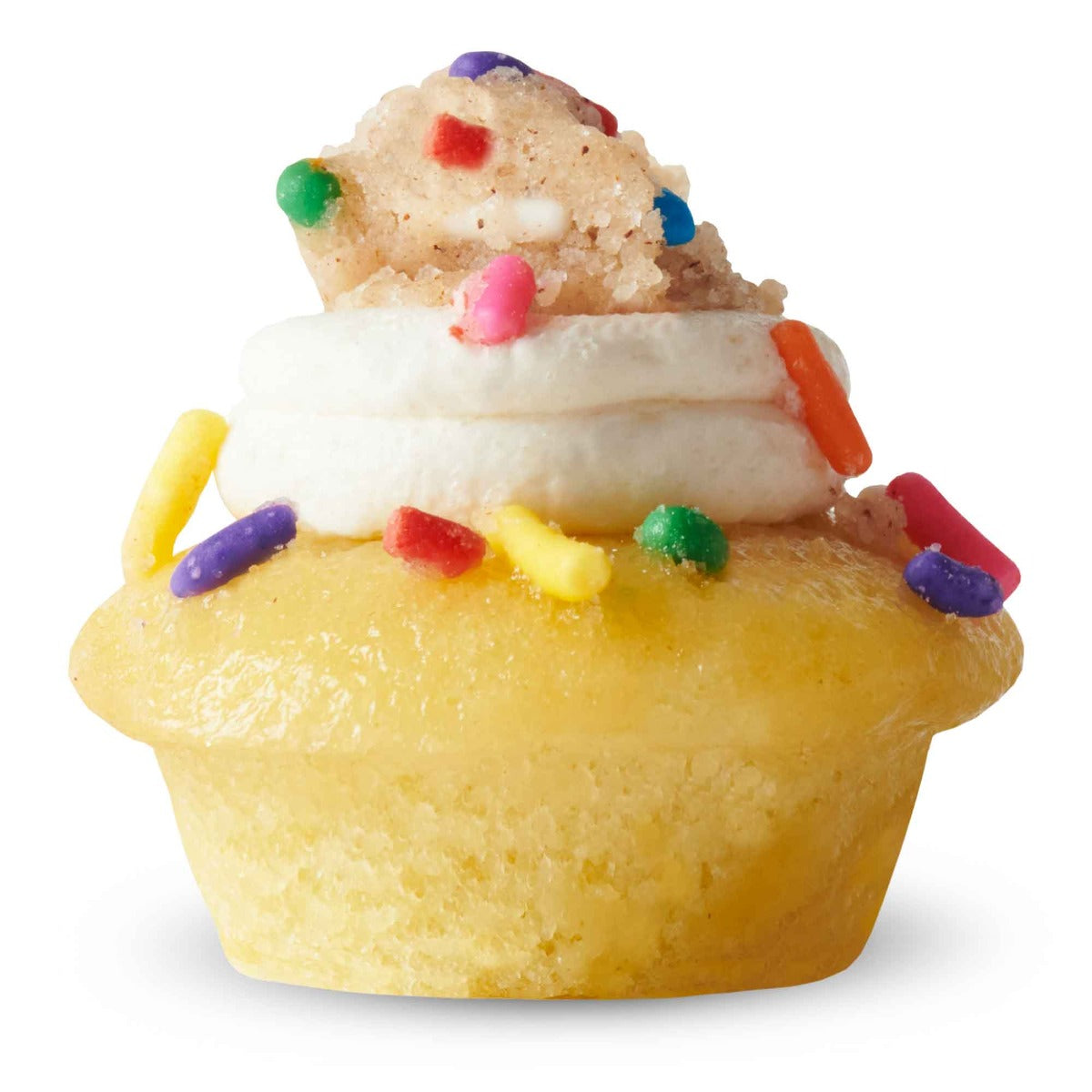 Cake Batter Crumble Cupcake