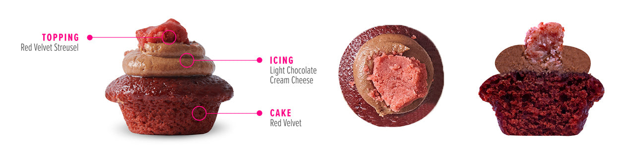Red Velvet Crumble Cupcake
