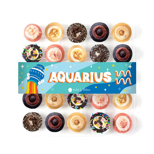 Image of the VEGAN AQUARIUS cupcake assortment