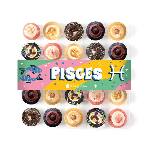 Image of the VEGAN PISCES cupcake assortment