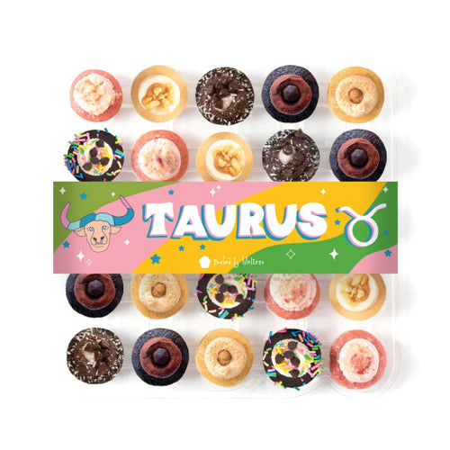 Image of the VEGAN TAURUS cupcake assortment